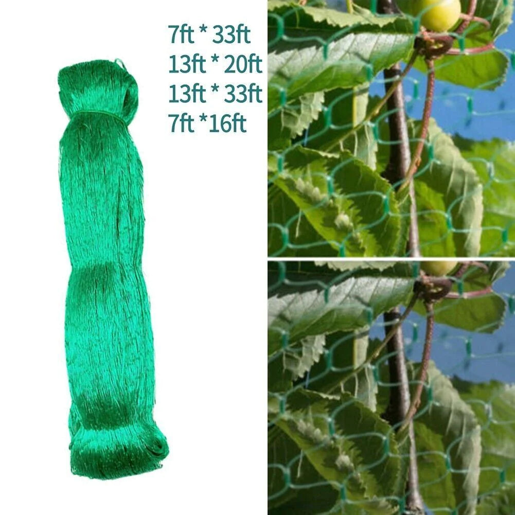 33FT anti Bird Netting Pond Net Protection Tree Crops Plants Fruits Garden Mesh